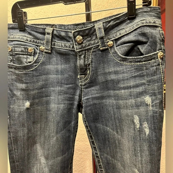 Miss Me distressed bootcut jeans size 29 - Picture 7 of 13